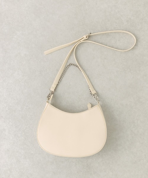 OLIVE des OLIVE（オリーブデオリーブ）の「チェーンハンドル付きホーボーバッグ　1031120220（ショルダーバッグ・レディース・アイボリー/ブラック・FREE）」の15枚目の写真