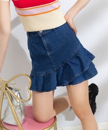 デニムフリルスカート 新品タグ付き 75426055b_16_d_215.jpg