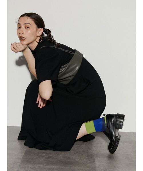 UN3D.（アンスリード）の「バックラインカラーブロックソックス（ソックス/靴下・レディース・ブラウン/グリーン/イエロー・FREE）」の16枚目の写真