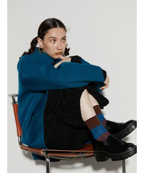 UN3D.（アンスリード）の「バックラインカラーブロックソックス（ソックス/靴下・レディース・ブラウン/グリーン/イエロー・FREE）」の22枚目の写真