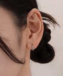 セール】【BAR JEWELLERY / バージュエリー】Mini curve hoop pierce