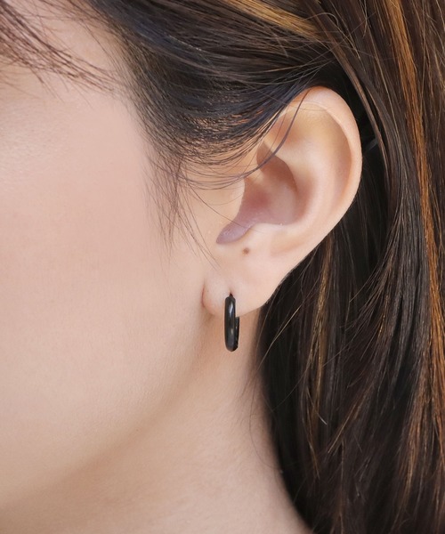 セール】blackdia ocean 金属アレルギー対応 ステンレスフープピアス