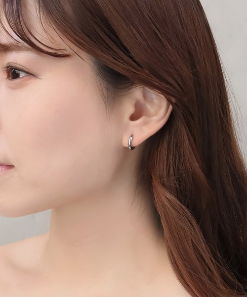 blackdia ocean（ブラックダイヤオーシャン）の「blackdia ocean 金属アレルギー対応 ステンレスフープピアス 両耳 つけっぱなし（ピアス（両耳用）・レディース・シルバー/ブラック/ピンクゴールド/ゴールド・#8/#10/#12/#16/#14）」の18枚目の写真