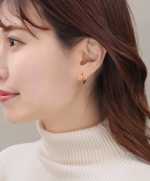 blackdia ocean（ブラックダイヤオーシャン）の「blackdia ocean 金属アレルギー対応 ステンレスフープピアス 両耳 つけっぱなし（ピアス（両耳用）・レディース・シルバー/ブラック/ピンクゴールド/ゴールド・#8/#10/#12/#16/#14）」の17枚目の写真