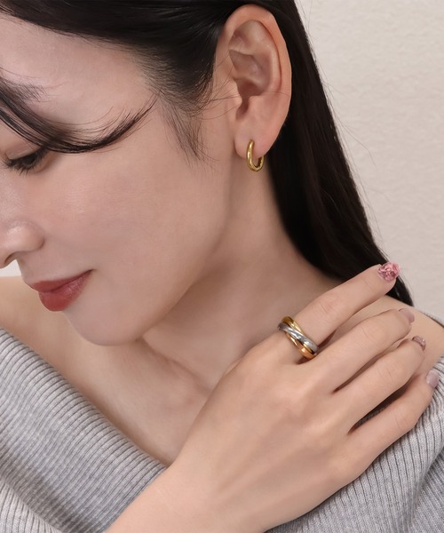 blackdia ocean（ブラックダイヤオーシャン）の「blackdia ocean 金属アレルギー対応 ステンレスフープピアス 両耳 つけっぱなし（ピアス（両耳用）・レディース・シルバー/ブラック/ピンクゴールド/ゴールド・#8/#10/#12/#16/#14）」の22枚目の写真