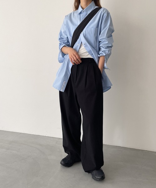 CANAL JEAN（キャナルジーン）の「El mar　ドローストリングボディバッグ（ショルダーバッグ・レディース・ブラック/ベージュ・ONE SIZE）」の16枚目の写真