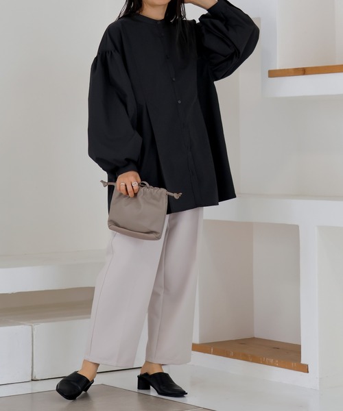 LIAN（リアン）の「ウエストタック ボリューム袖ブラウス（シャツ