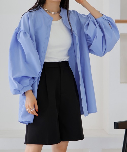 bonny タックボリューム袖ブラウス green label relaxing（グリーンレーベルリラクシング）の「袖 タック