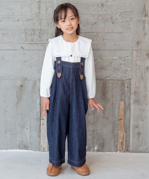 RAGMART（ラグマート）の「サロペット（サロペット/オーバーオール・キッズ・カーキ/ネイビー・120cm/100cm/110cm/130cm）」の7枚目の写真