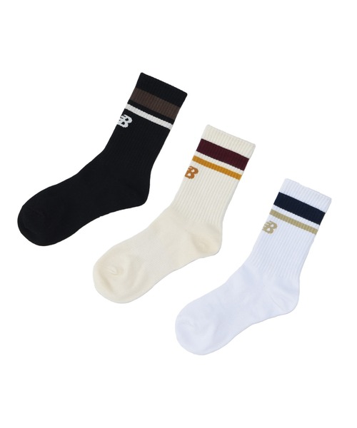 NEW BALANCE（ニューバランス）の「ライン ミッドカフ 3Pソックス（ソックス/靴下・メンズ・その他4/その他3・MEDIUM/LARGE）」の3枚目の写真