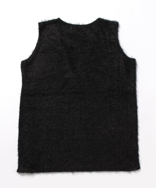 wee9s（ウィークス）の「mop vest / モップベスト（ベスト・レディース・アイボリー/ブラック・FREE）」の3枚目の写真