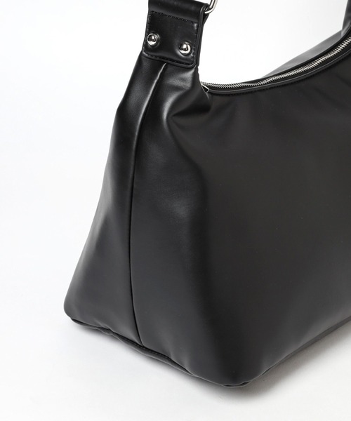 PBLIM（ページボーイリム）の「PBLIM/フェイクレザークロスバック（ショルダーバッグ・レディース・ホワイト/ブラック・FREE）」の4枚目の写真