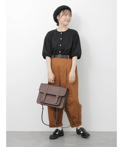 ehka sopo（エヘカソポ）の「3WAYサッチェルバッグ（ハンドバッグ・レディース・キャメル/ボルドー/ブラウン・F）」の14枚目の写真