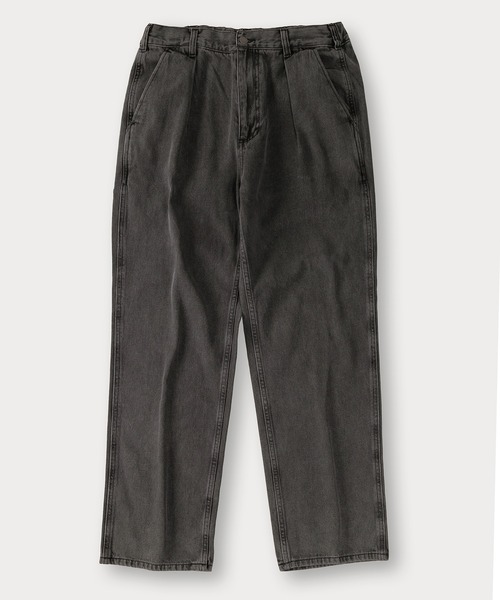 TIMELY WARNING（タイムリーワーニング）の「ワンタックルーズデニムパンツ/ワイドテーパード/ワイドシルエット（デニムパンツ・メンズ・ブラック/ブルー/ブラック系その他・XL/M/L）」の7枚目の写真