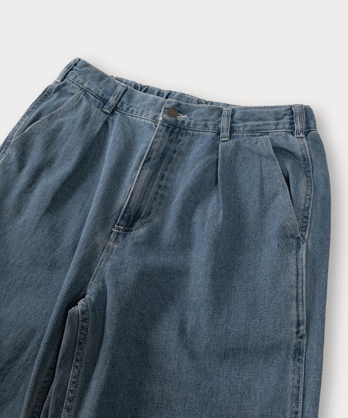 TIMELY WARNING（タイムリーワーニング）の「ワンタックルーズデニムパンツ/ワイドテーパード/ワイドシルエット（デニムパンツ・メンズ・ブラック/ブルー/ブラック系その他・XL/M/L）」の14枚目の写真
