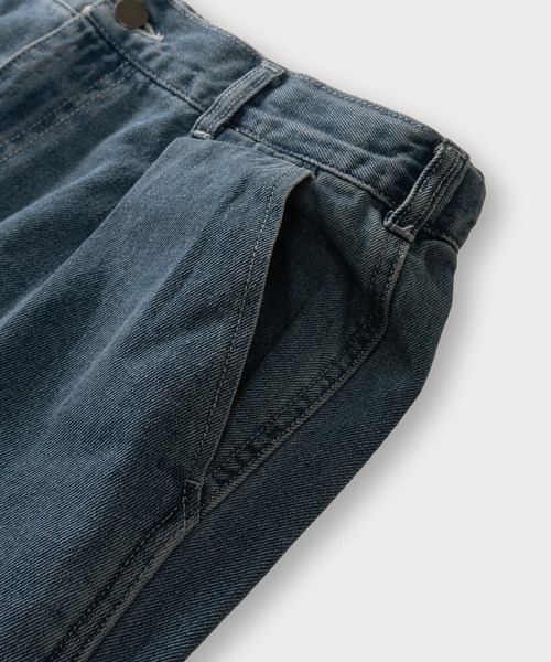 TIMELY WARNING（タイムリーワーニング）の「ワンタックルーズデニムパンツ/ワイドテーパード/ワイドシルエット（デニムパンツ・メンズ・ブラック/ブルー/ブラック系その他・XL/M/L）」の16枚目の写真