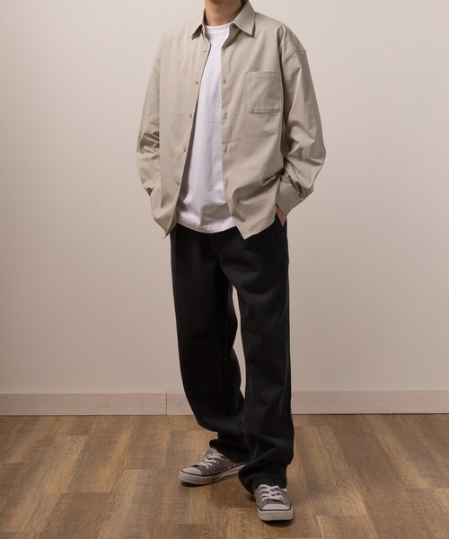 TIMELY WARNING（タイムリーワーニング）の「ワンタックルーズデニムパンツ/ワイドテーパード/ワイドシルエット（デニムパンツ・メンズ・ブラック/ブルー/ブラック系その他・XL/M/L）」の6枚目の写真