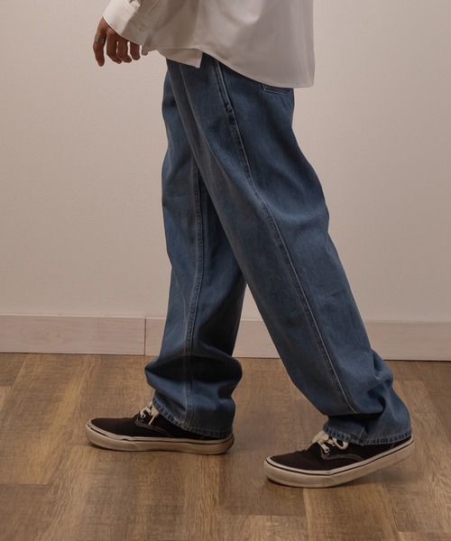 TIMELY WARNING（タイムリーワーニング）の「ワンタックルーズデニムパンツ/ワイドテーパード/ワイドシルエット（デニムパンツ・メンズ・ブラック/ブルー/ブラック系その他・XL/M/L）」の11枚目の写真