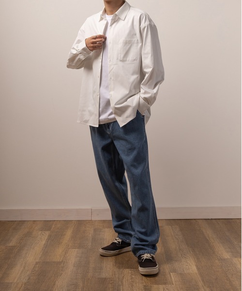 TIMELY WARNING（タイムリーワーニング）の「ワンタックルーズデニムパンツ/ワイドテーパード/ワイドシルエット（デニムパンツ・メンズ・ブラック/ブルー/ブラック系その他・XL/M/L）」の12枚目の写真