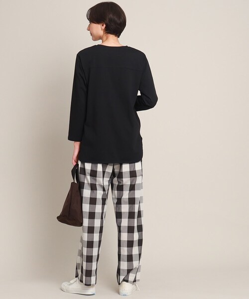 Dessin(デッサン)の「【洗える】ロングスリーブTシャツ<XS~L>(Tシャツ/カットソー・レディース・ホワイト系/ブラック/ライトグレー・02/00/03/01)」の18枚目の写真