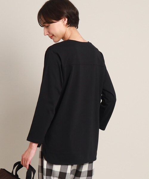Dessin(デッサン)の「【洗える】ロングスリーブTシャツ<XS~L>(Tシャツ/カットソー・レディース・ホワイト系/ブラック/ライトグレー・02/00/03/01)」の20枚目の写真