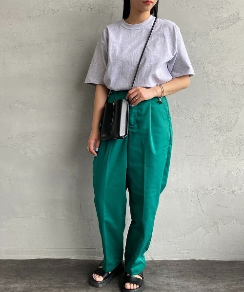 HANES（ヘインズ）の「【WEB限定】[HANES/ヘインズ] BEEFY 無地 ショートスリーブパックT（Tシャツ/カットソー・レディース・ホワイト/レッド/ダークグレー/ネイビー/パープル/ブラック/オリーブ/グレー/ダークグリーン・S/M/L/XL/XS）」の16枚目の写真