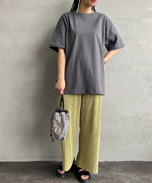 HANES（ヘインズ）の「【WEB限定】[HANES/ヘインズ] BEEFY 無地 ショートスリーブパックT（Tシャツ/カットソー・レディース・ホワイト/レッド/ダークグレー/ネイビー/パープル/ブラック/オリーブ/グレー/ダークグリーン・S/M/L/XL/XS）」の19枚目の写真