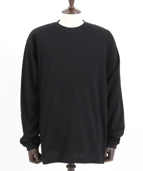 CAMBIO(カンビオ)の「mlt4458- ヘビーウェイトリブ付ロンT カットソー(Tシャツ/カットソー・メンズ・ネイビー/ヘザーグレー/ホワイト/ブラック・L/M)」の18枚目の写真