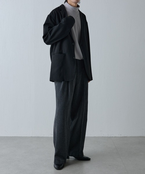 COLONY 2139（コロニートゥーワンスリーナイン）の「ストレッチリブモックネック長袖（Tシャツ/カットソー・メンズ・ブラック/ライトグレー/アイボリー/モカ・LARGE/MEDIUM）」の6枚目の写真