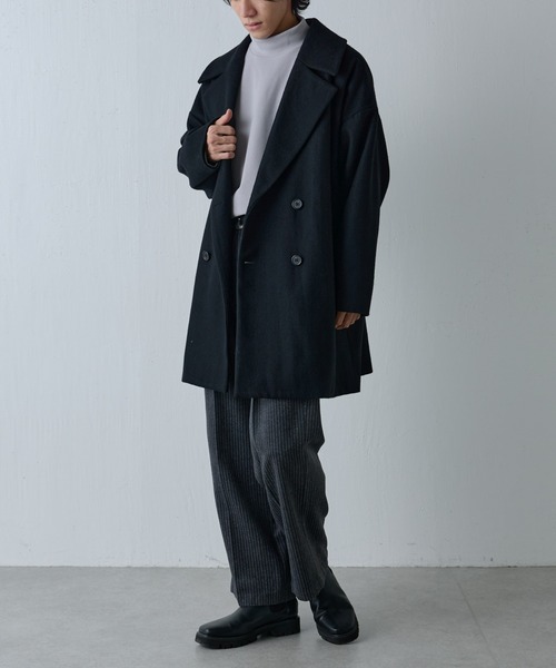 COLONY 2139（コロニートゥーワンスリーナイン）の「ストレッチリブモックネック長袖（Tシャツ/カットソー・メンズ・ブラック/ライトグレー/アイボリー/モカ・LARGE/MEDIUM）」の9枚目の写真