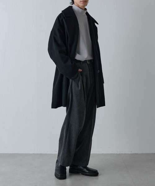 COLONY 2139（コロニートゥーワンスリーナイン）の「ストレッチリブモックネック長袖（Tシャツ/カットソー・メンズ・ブラック/ライトグレー/アイボリー/モカ・LARGE/MEDIUM）」の10枚目の写真