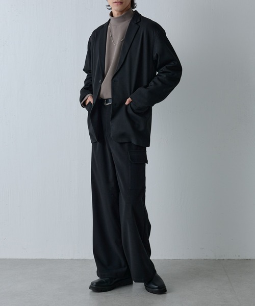 COLONY 2139（コロニートゥーワンスリーナイン）の「ストレッチリブモックネック長袖（Tシャツ/カットソー・メンズ・ブラック/ライトグレー/アイボリー/モカ・LARGE/MEDIUM）」の16枚目の写真