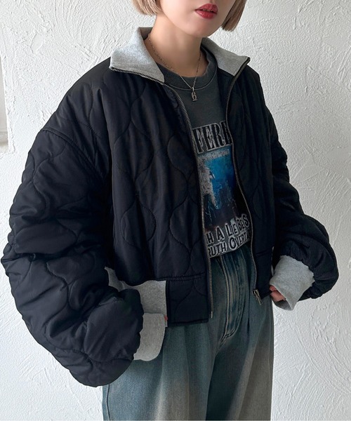 【美品✨レア】 23区GOLF ブルゾン ジップアップ キルティング 4L 黒 GOLF HEAT NAVI フロントキルティング フルジップ ニットブルゾン (le