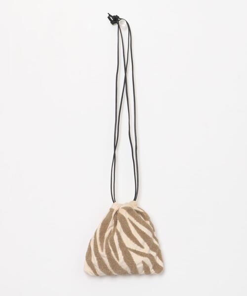 beej(ビージ)の「『別注』beej×DOORS 巾着バッグ(ハンドバッグ・レディース・ベージュ/ブラック・-)」の3枚目の写真