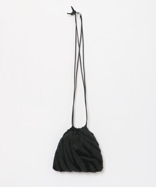 beej(ビージ)の「『別注』beej×DOORS 巾着バッグ(ハンドバッグ・レディース・ベージュ/ブラック・-)」の8枚目の写真