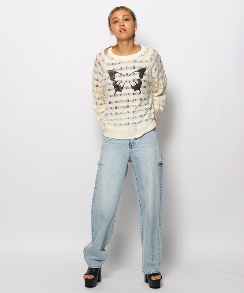 FOREVER 21(フォーエバー トゥエンティーワン)の「ストレートデニムパンツ(デニムパンツ・レディース・ブルー/ライトブルー・LARGE/MEDIUM/X-SMALL/SMALL/X-LARGE)」の11枚目の写真