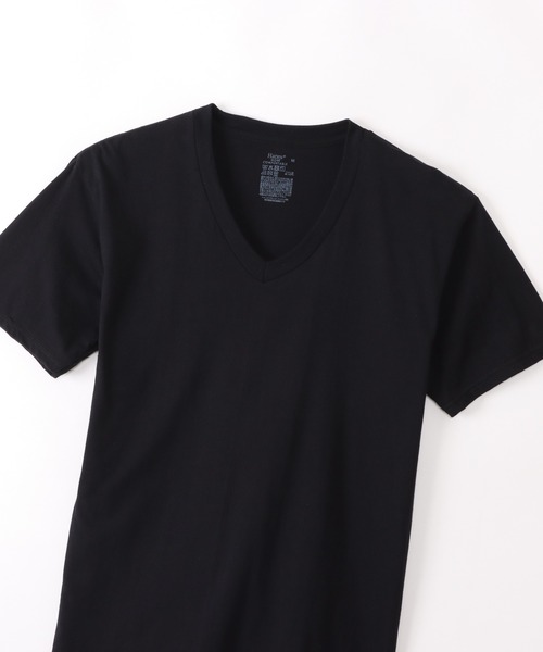 HANES(ヘインズ)の「【Hanes/ヘインズ】メンズ 【3枚組】RS VネックTシャツ(インナーウェア/肌着・メンズ・ブラック/ホワイト/ヘザーグレー・MEDIUM/LARGE/X-LARGE)」の9枚目の写真
