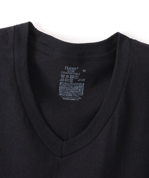 HANES(ヘインズ)の「【Hanes/ヘインズ】メンズ 【3枚組】RS VネックTシャツ(インナーウェア/肌着・メンズ・ブラック/ホワイト/ヘザーグレー・MEDIUM/LARGE/X-LARGE)」の10枚目の写真