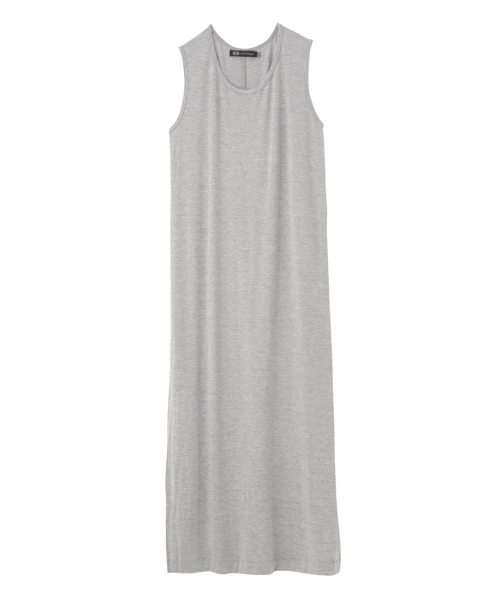 JET（ジェット）の「スリット入りマキシ丈タンクワンピース（ワンピース・レディース・グレー/ブラック・04）」の2枚目の写真