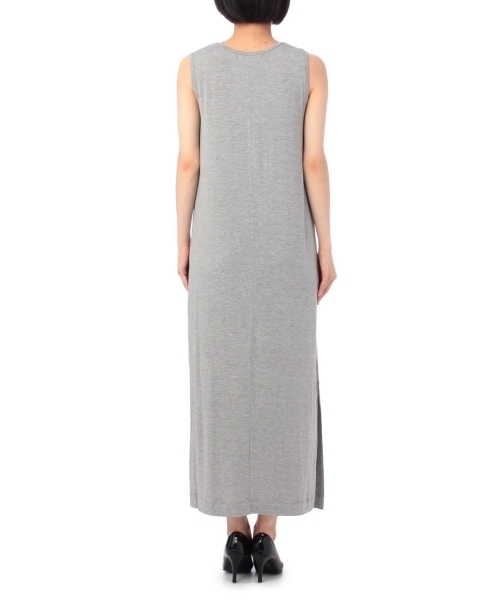 JET（ジェット）の「スリット入りマキシ丈タンクワンピース（ワンピース・レディース・グレー/ブラック・04）」の5枚目の写真