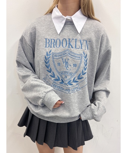 PHILLY(フィリー)の「【PHILLY】カレッジ刺繍スウェット(スウェット・レディース・ホワイト/ブラック/グレー・FREE)」の16枚目の写真