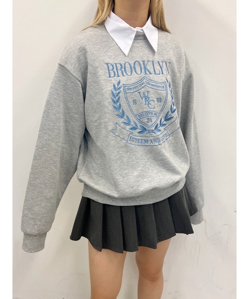 PHILLY(フィリー)の「【PHILLY】カレッジ刺繍スウェット(スウェット・レディース・ホワイト/ブラック/グレー・FREE)」の17枚目の写真