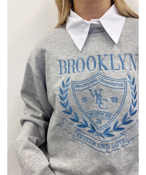 PHILLY(フィリー)の「【PHILLY】カレッジ刺繍スウェット(スウェット・レディース・ホワイト/ブラック/グレー・FREE)」の19枚目の写真