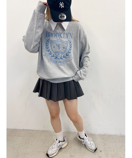 PHILLY(フィリー)の「【PHILLY】カレッジ刺繍スウェット(スウェット・レディース・ホワイト/ブラック/グレー・FREE)」の20枚目の写真