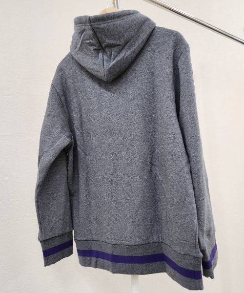 BOYCOTT(ボイコット)の「【BOYCOTT:ボイコット】ラインリブパーカー/10oz(オンス)裏起毛ヘビーウェイトプルオーバーパーカー・フーディ(パーカー・メンズ・グレー/カーキ・X-LARGE/LARGE/MEDIUM)」の10枚目の写真
