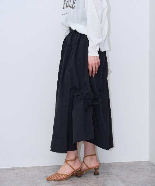 セール】アシメシャーリングフレアスカート（スカート）｜TRIANGLE  
