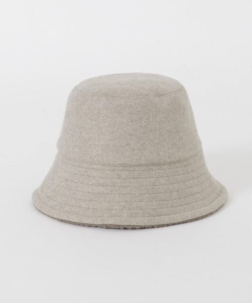 URBAN RESEARCH（アーバンリサーチ）の「リバーシブルボアバケットハット（ハット・レディース・ベージュ/ブラック・FREE）」の15枚目の写真