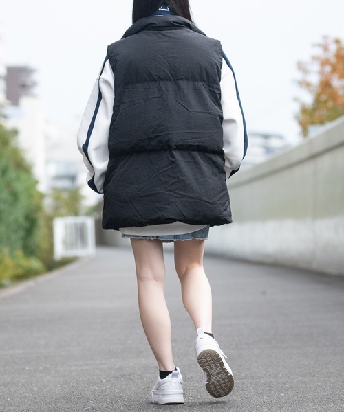 新品 レッドヴァレンティノ フリル付きブラックダウンベスト セール】【a-r】〔Red Cap Girl/レッドキャップガール〕ナイロン