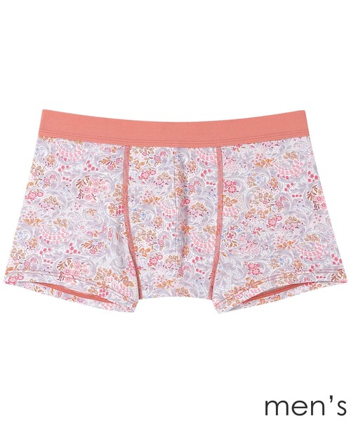 une nana cool(ウンナナクール)の「MADE WITH LIBERTY FABRIC メンズパンツ(ボクサーパンツ・メンズ・グレー/ライトブルー/レッド/グリーン・L/M)」の1枚目の写真