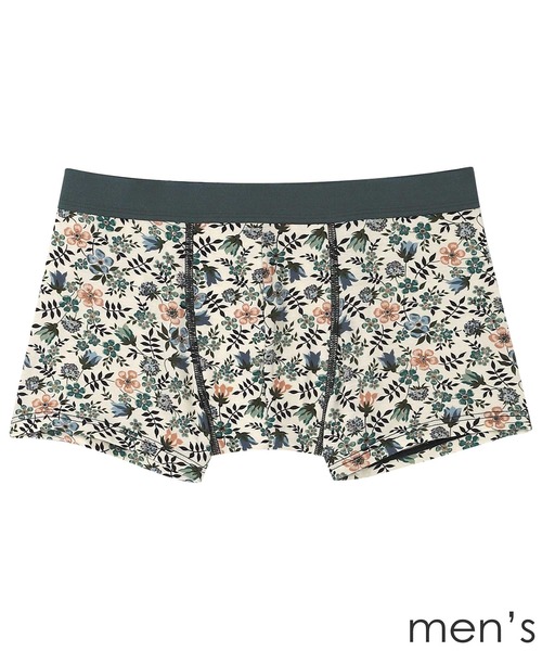 une nana cool(ウンナナクール)の「MADE WITH LIBERTY FABRIC メンズパンツ(ボクサーパンツ・メンズ・グレー/ライトブルー/レッド/グリーン・L/M)」の2枚目の写真